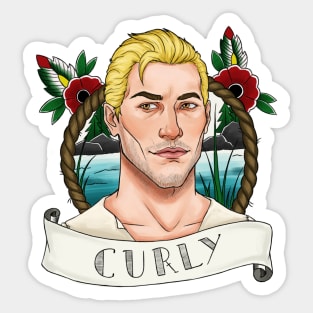 Curly Sticker